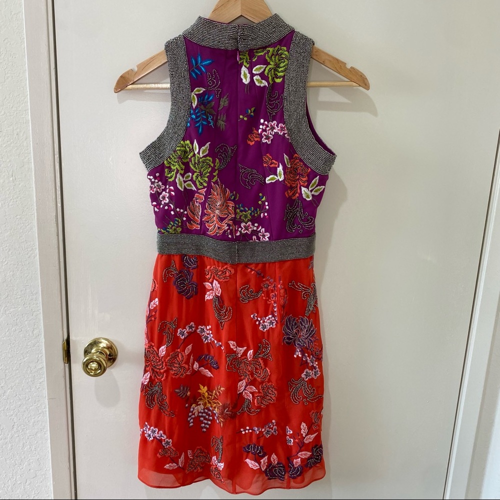 Karen Millen Embroidery And Bead Detail Dress